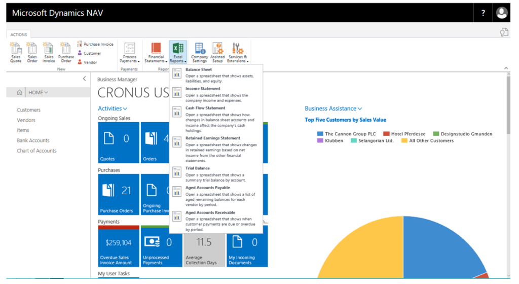 informes excel preconfigurados