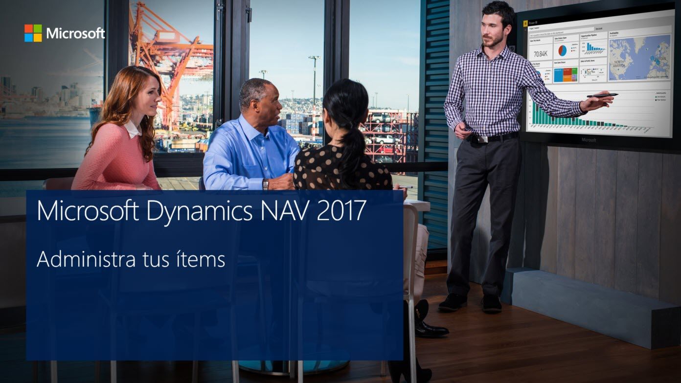 administra ítems Dynamics NAV