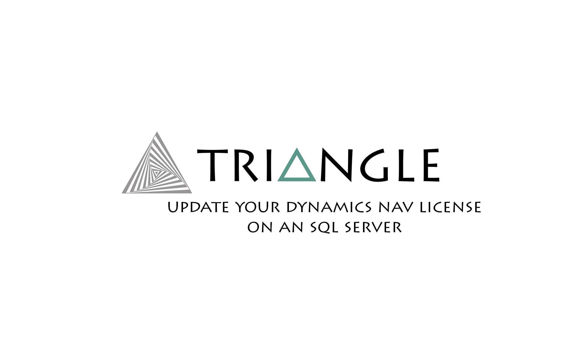 Update Dynamics NAV license SQL Server