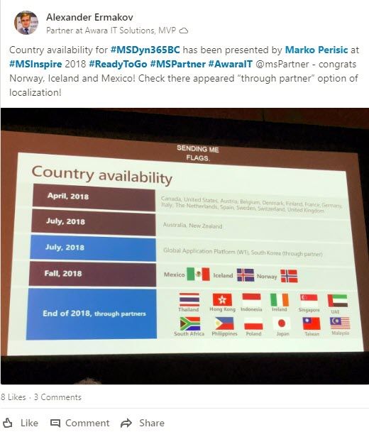 Conuntry-availability-Dynamics-365-Business-Central