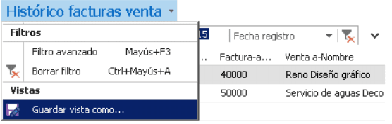 Guardar visualización ventana Dynamics NAV 2