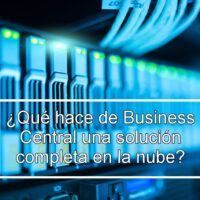 Business Central solucion completa en la nube