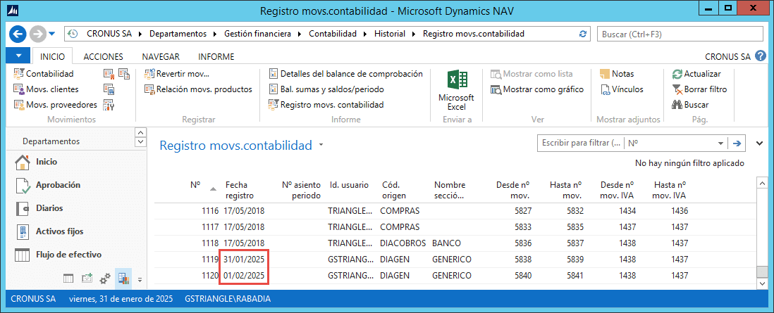 Diarios Periodicos Dynamics NAV 3