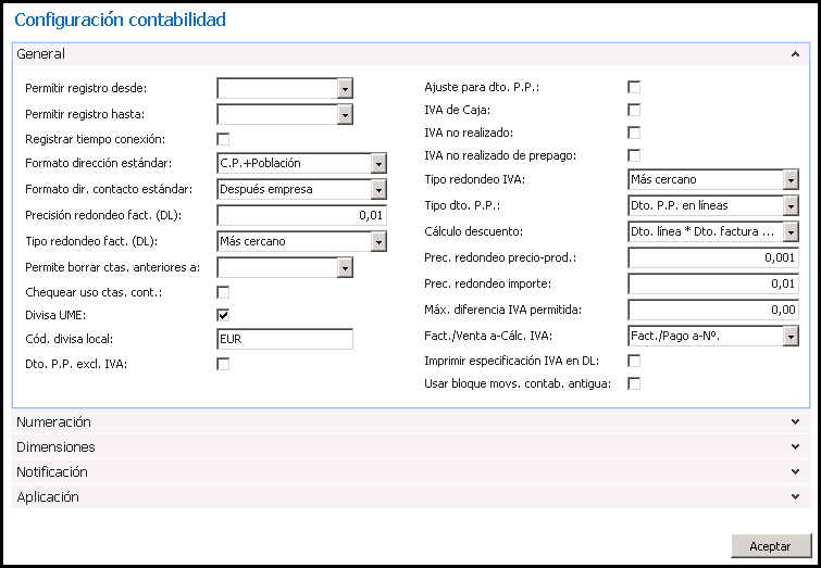 Series de registro y nuevo periodo contable Dynamics NAV 5