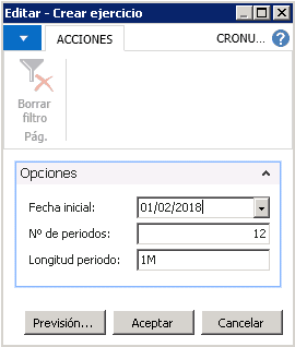 Series de registro y nuevo periodo contable Dynamics NAV 7