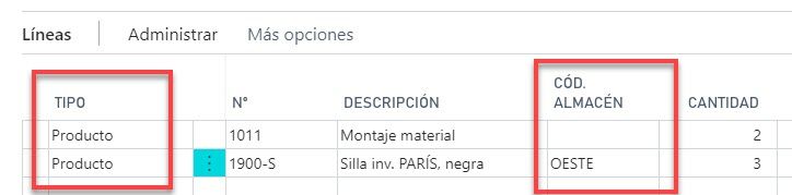 producto servicio Dynamics NAV 3