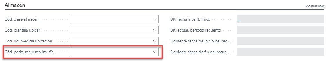 Recuento inventario Dynamics NAV 2