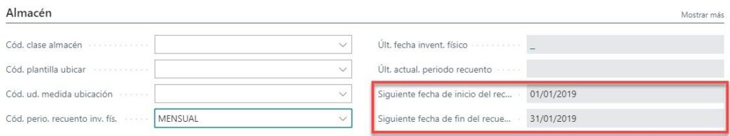 Recuento inventario Dynamics NAV 4