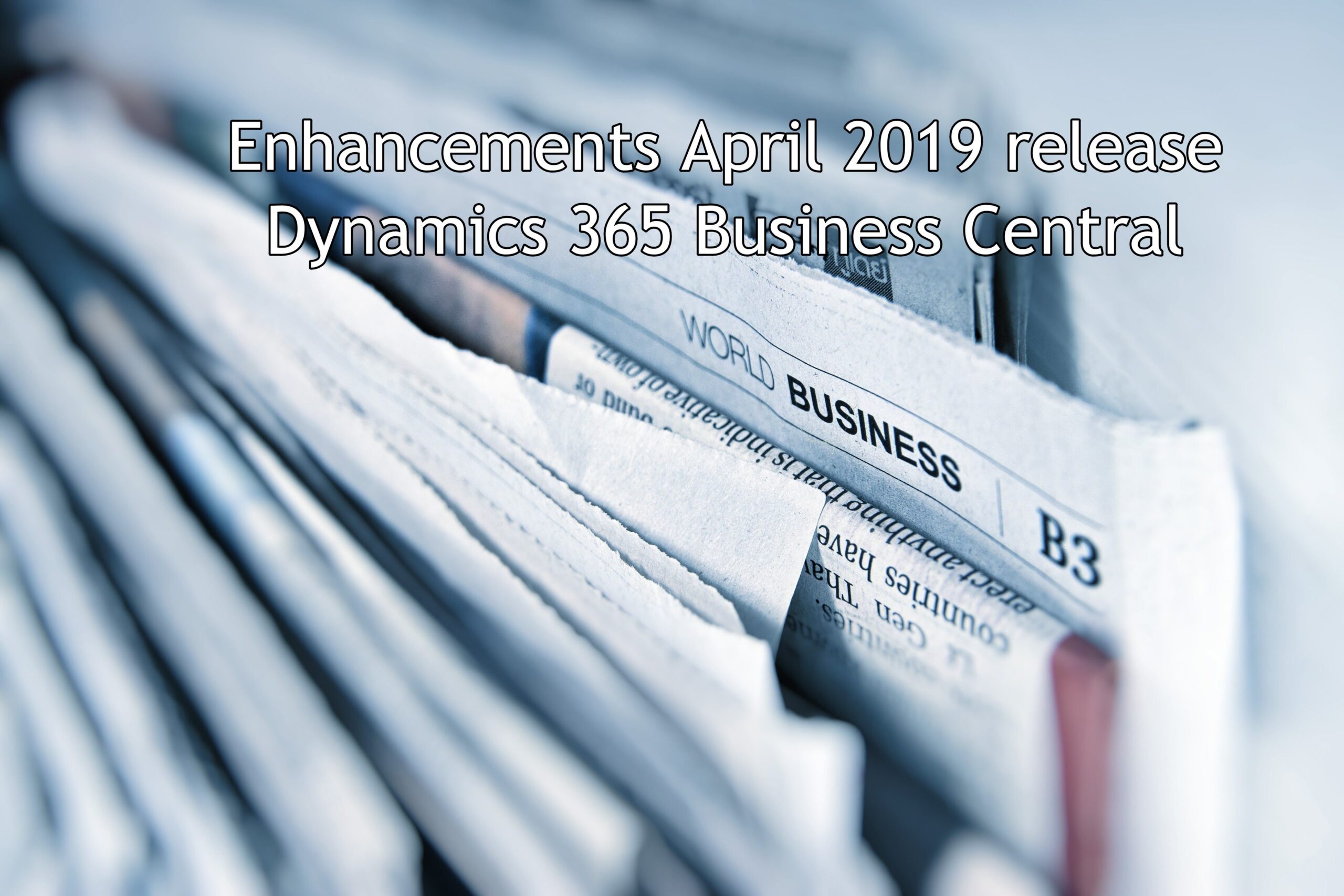 enhancements april 2019 relase business central