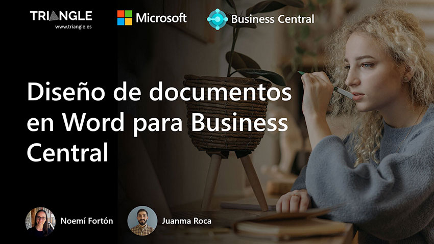 portada diseño de documentos en word para business central